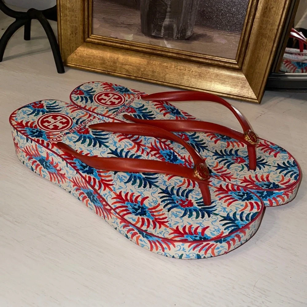 Tory Burch platform, Flipflops Sandals Sizev 7.5 ~8 Women